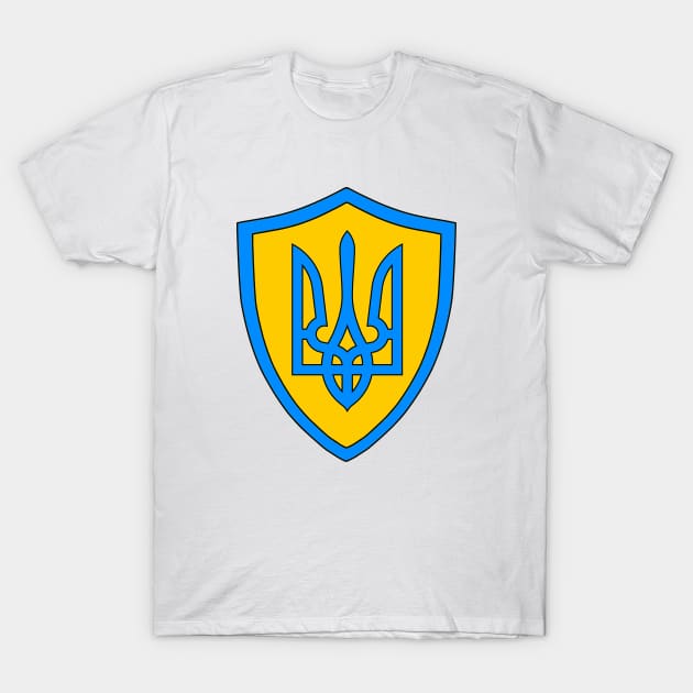 Emblem of Ukraine, Coat of Arms of Ukraine T-Shirt by Vladimir Zevenckih